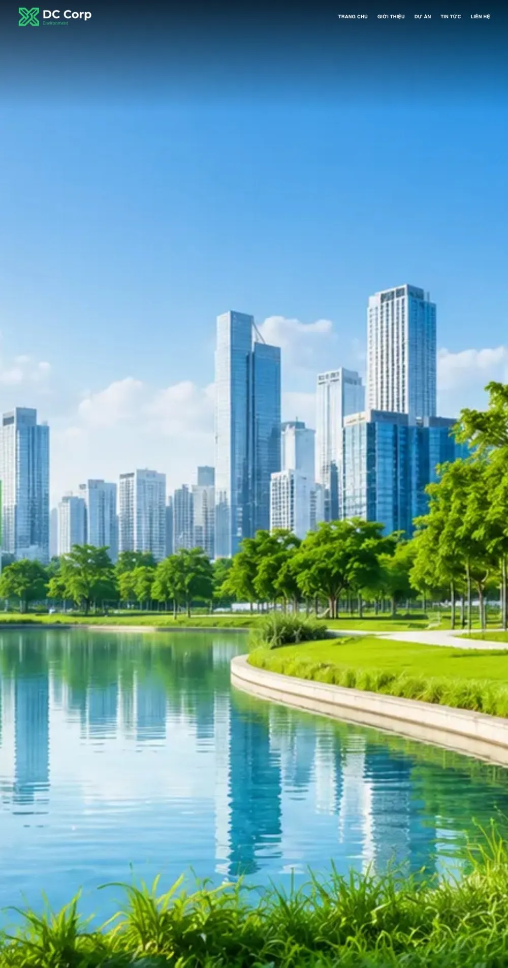 Giao diện Website Môi Trường (DC Environment)