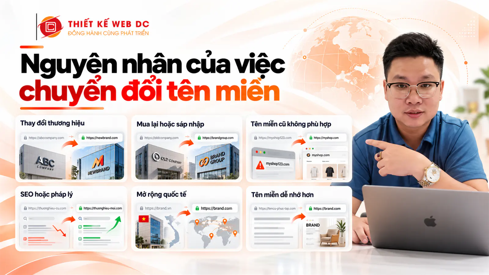 Các nguyên nhân thường gặp khi doanh nghiệp đổi tên miền