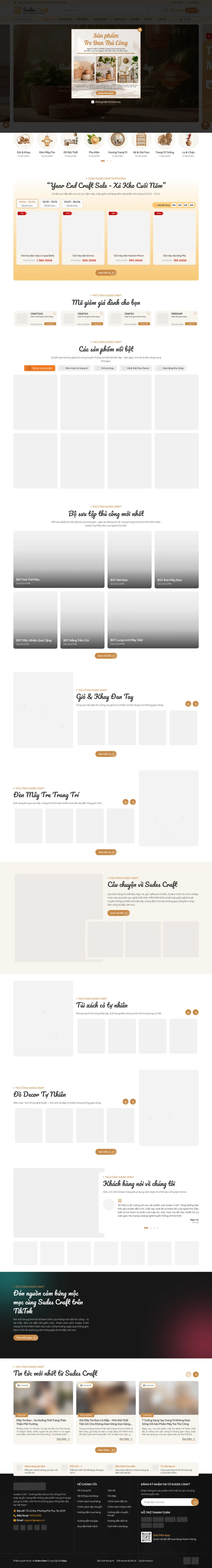 Giao diện Đồ Thủ Công Sudes Craft