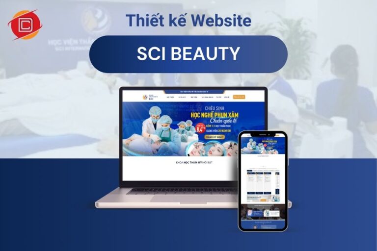 Thiết kế website sci beauty