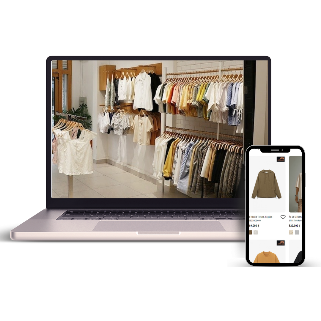 Minimalist Neutral Multi Device Computer Mockup Website Launch Instagram Post