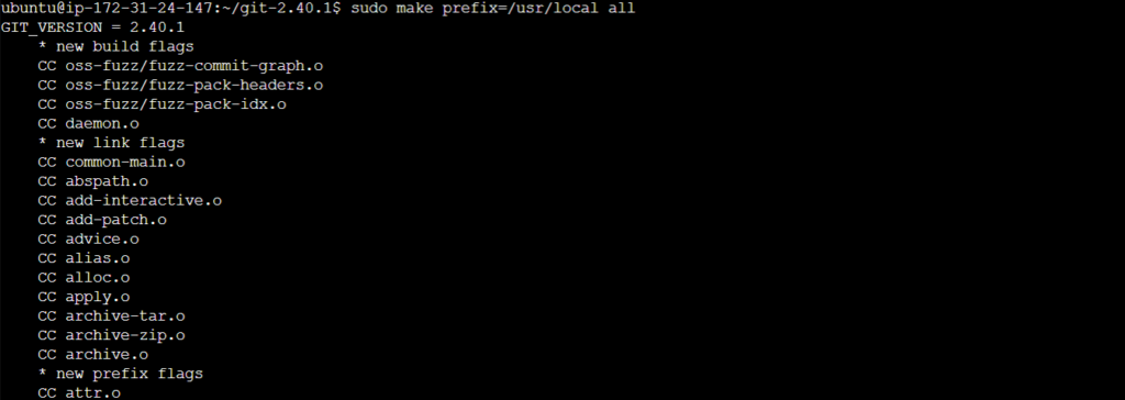 Hướng dẫn cài đặt Git trên Ubuntu 22.04 từ A đến Z cho lập trình viên mới 8 Git 7 1024x364 1