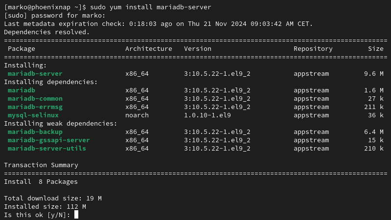 MariaDB 1