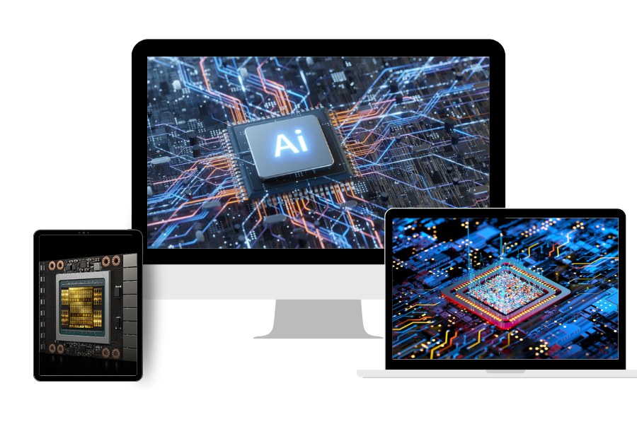 Dịch vụ cho thuê gpu train AI 33 Minimalist Neutral Multi Device Computer Mockup Website Launch Instagram Post 5