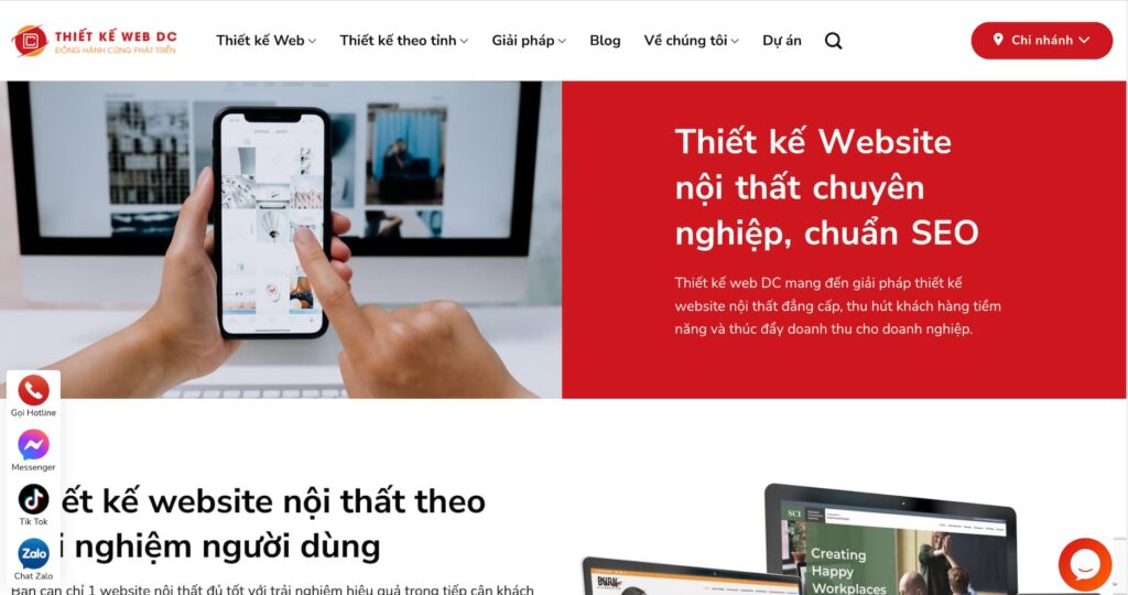 Thiết Kế Website Miễn Phí – Chỉ Cần Mua Hosting 4 thiet ke web noi that