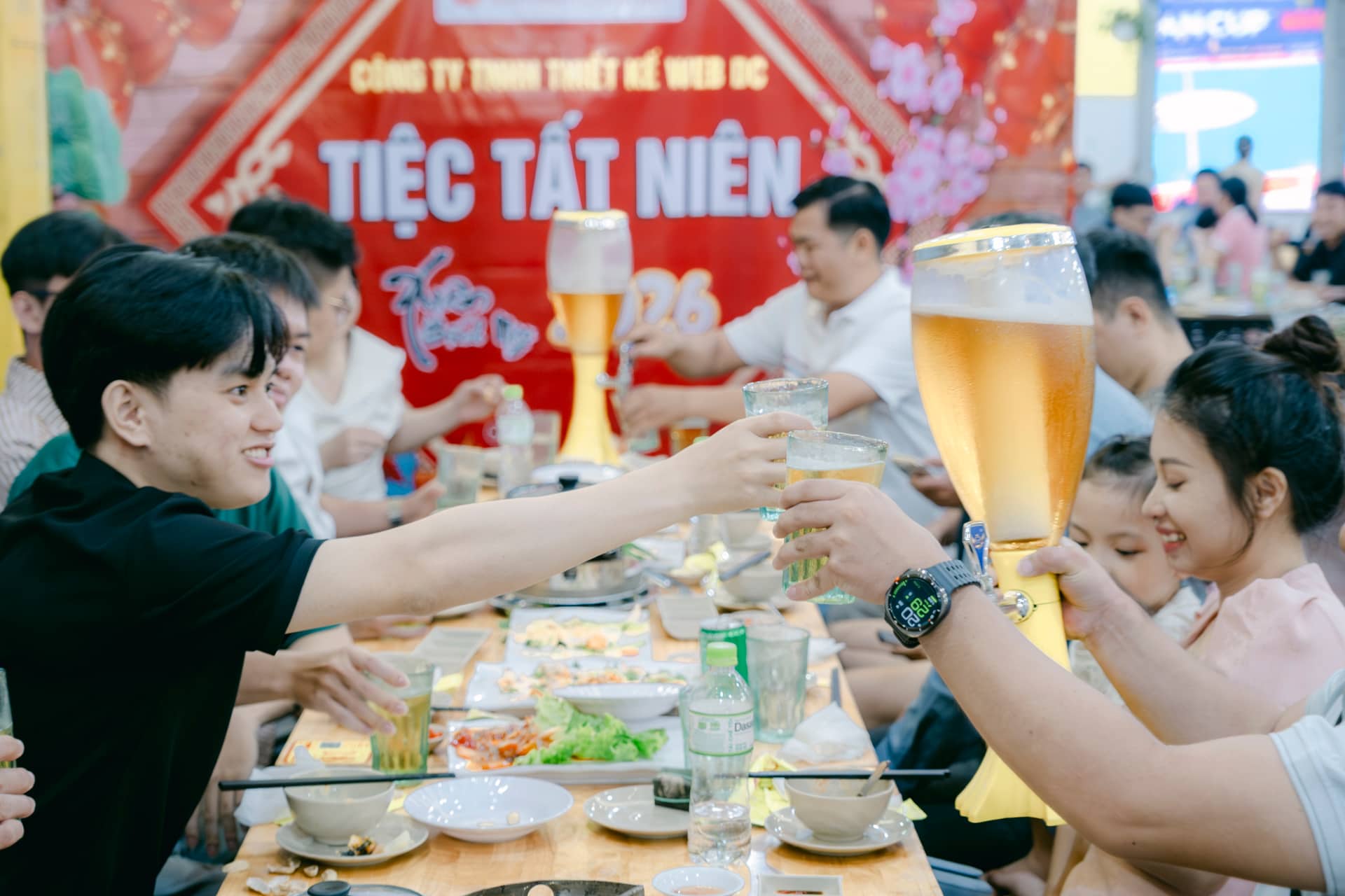 Toàn cảnh tiệc tất niên Thiết Kế Web DC